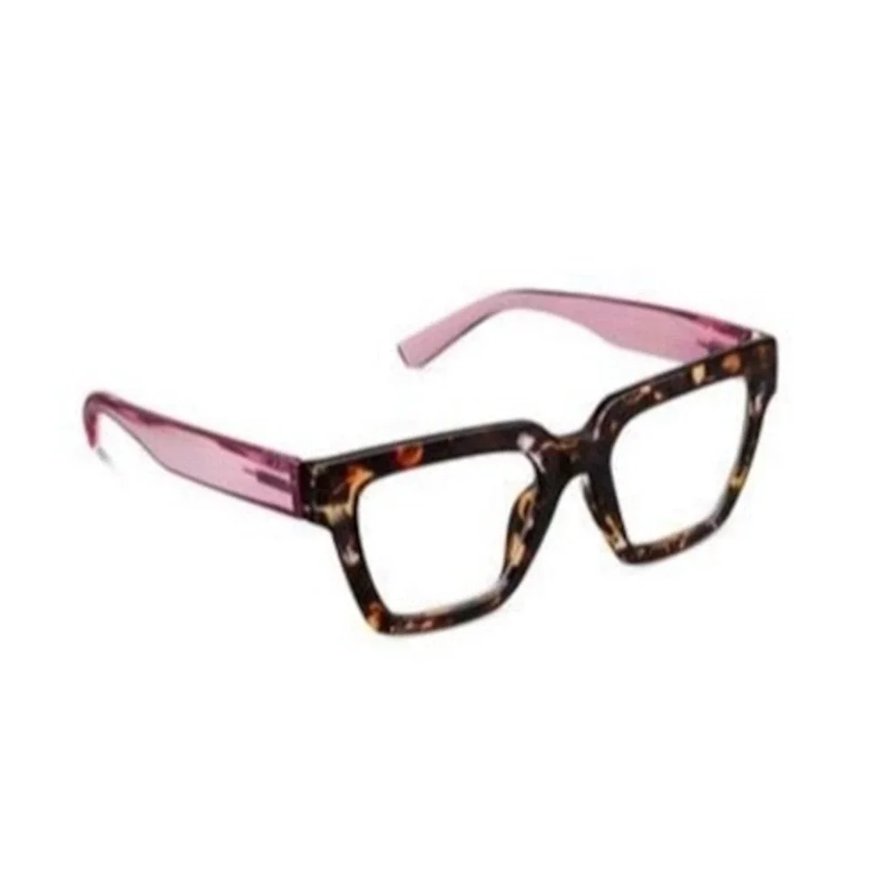 NEW PINK BOTANICA TAKE A BOW PEEPERS BLUE LIGHT READING GLASSES +1.50